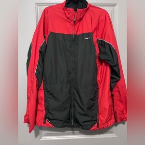NIKE vintage red and black windbreaker size XL